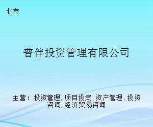 普伴投资管理