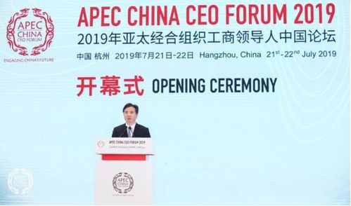 创造新产业繁荣的时代 2019年APEC工商领导人中国论坛杭州开幕，葫芦娃集团聚焦经济贸易咨询